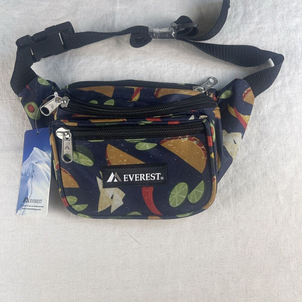 Everest Taco Design Fanny Pack Bum Bag Adjustable Strap Belt Bag NWT